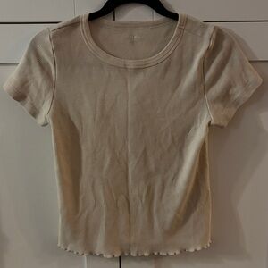 Old Navy Beige Short Sleeve Tee